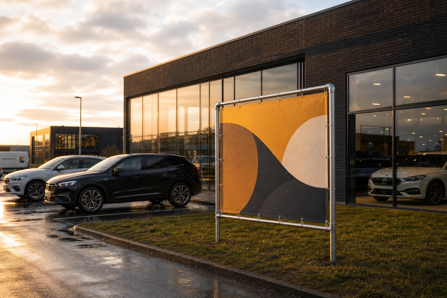 1-sidet fritstående bannersystem